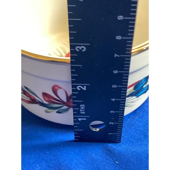 Lenox Winter Greetings Dip Serving Bowls (3) 4.5x2.5" Cardinal New Without Box - Picture 8 of 9